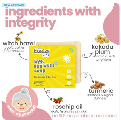 Tuco kids Kumkumadi Face Cream + Dull Skin Face Wash + Dull Skin Soap