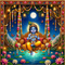 Back Drop India Chandra Venu Jhola Utsav Krishna Janmashtami Decoration Backdrop
