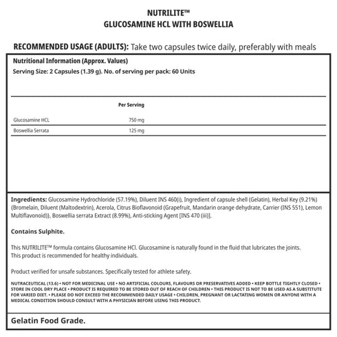 Nutrilite Glucosamine Hcl With Boswellia