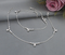 Real Silver Leaf Charm Beaded Stylish Payal Anklet - Pair
