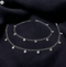 Dainty 925 Sterling Silver Smailey Face Charm Chain Payal Anklet Payal