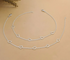 Trendy 925 Sterling Silver girlish five hearts chain Anklet Pair