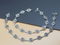 925 Sterling Silver Women Orange White CZ Oxidised beach wear Anklets Pair