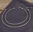Trendy 925 Sterling Silver girlish Chain Anklet Pair