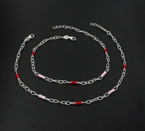 Beach Wear 925 Sterling Silver Chain women Payal Anklet Pair