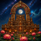 Back Drop India Chandraprabha Lotus Sanctuary Ganesh Chaturthi Decoration Backdrop