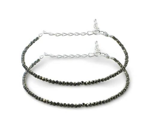 Pyrite Adjustable Attract Money & Wealth for Women Anklet