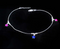 Real Silver Star Style Anklet Bracelet- Single