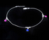 Real Silver Star Style Anklet Bracelet- Single
