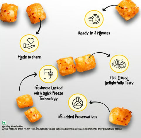 McCain Chilli Garlic Potato Bite Nuggets (Frozen)