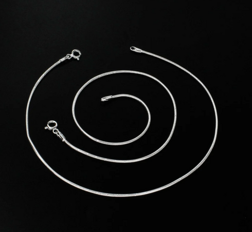 Daily wear 925 Sterling Silver snake chain Anklet Pair