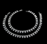 Beach wear 925 Sterling Silver girlish round shaped mini Coin Anklet Pair