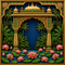 Back Drop India Kamalavana Tranquil Oasis Ganesh Chaturthi Decoration Backdrop