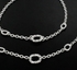 Unique 925 Sterling Silver women Chain Anklet Pair