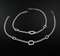 Unique 925 Sterling Silver women Chain Anklet Pair