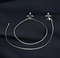 925 Sterling Silver women boho style Chain Anklet Pair
