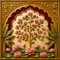 Back Drop India Pushpataru Blossom Courtyard Ganesh Chaturthi Decoration Backdrop