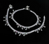 Real Silver Women Anklet Ghungroo Payal With Meenakari Work