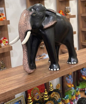1 Feet Fiber Elephant Statue