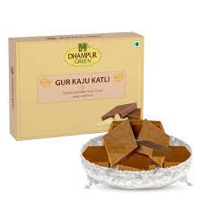 Dhampur Green Gur Kaju Katli