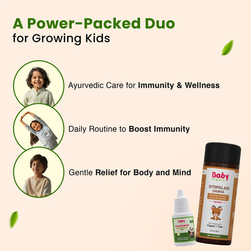 Babyorgano Boosts Immunity & Natural Cold Comfort Combo