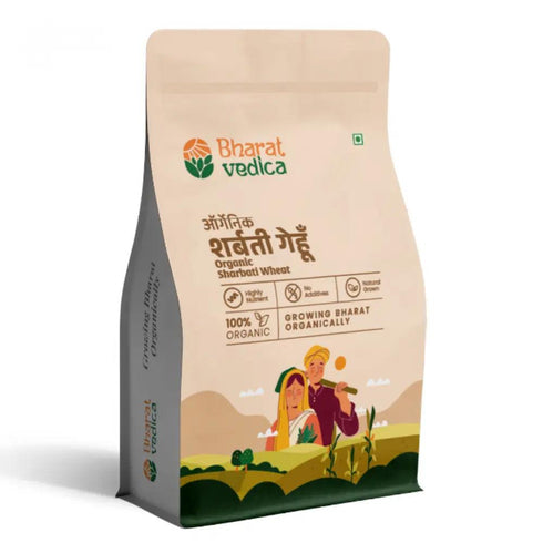 Bharat Vedica Organic Sharbati Wheat Organic Sharbati Gehu