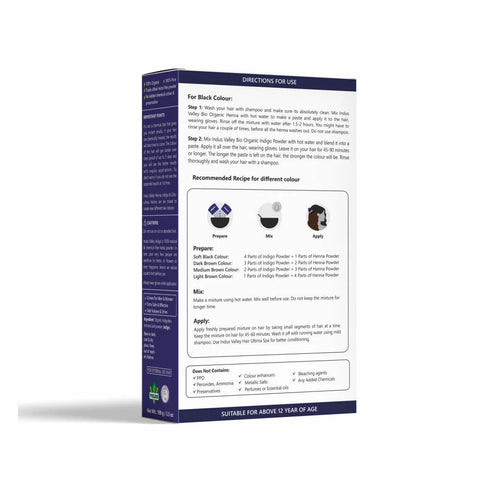 Indus Valley BIO Organic Indigo leaf powder