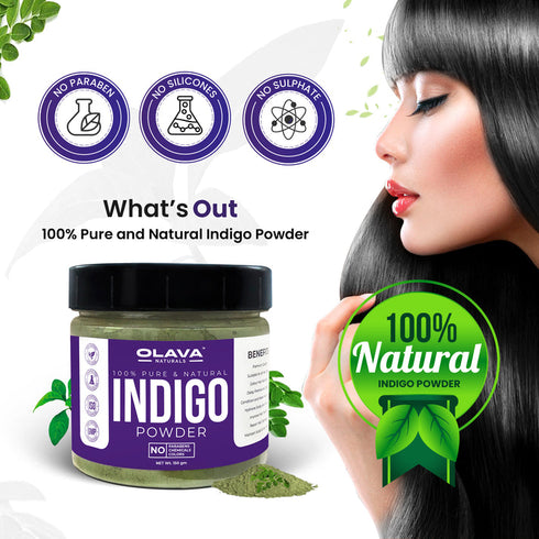 Indigo Powder - 100% Pure and Natural - No Ammonia - 150g
