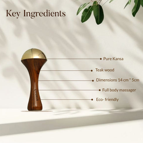Ohria Ayurveda Kansa Body Massage Wand