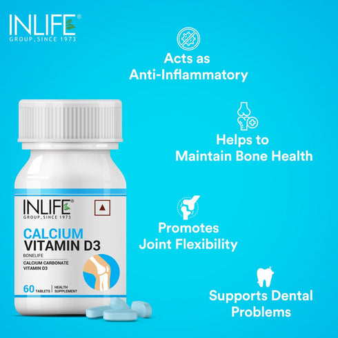 Inlife Calcium With Vitamin D3 Tablets