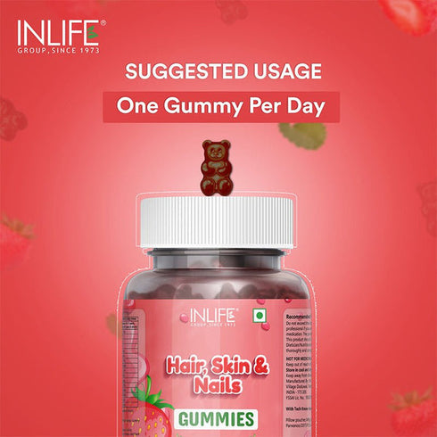 Inlife Hair Skin & Nails Gummies