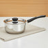Vinod DONIV Stainless Steel Sorrento Sandwich Bottom Saucepan with Steel Lid 2200 ml 18 cm Induction Ready and Dishwasher safe