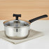 Vinod DONIV Stainless Steel Sandwich Bottom Solitaire Sauce Pan with Glass Lid Induction Friendly Capacity 1.1 Ltr 14cm
