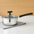 Vinod DONIV Stainless Steel Sandwich Bottom Solitaire Sauce Pan with Glass Lid Induction Friendly Capacity 1.1 Ltr 14cm