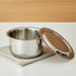 Vinod Doniv Titanium Triply Stainless Steel Tope with Cover 18 cms 3000 ml Capacity Induction Friendly