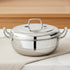 Vinod Doniv Triply Stainless Steel 6 Plates and 1 Multipurpose Kadai Steamer for Idli Dhokla Momos Heavy Guage Idli Dhokla Cooker Induction and Gas Stove Compatible 2 Idli 1 Mini Idli 1 Patra Momos 2 Khaman Dhokla