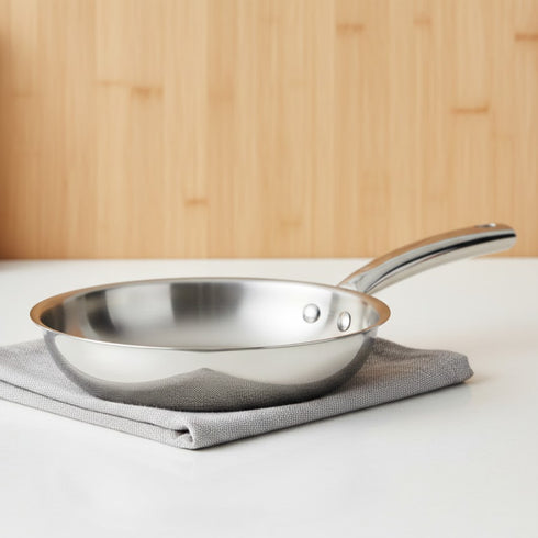 Vinod Claro Heavy Gauge Stainless Steel Fry Pan Plain with 1.5 mm Thickness 1000 ml