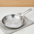 Vinod Claro Heavy Gauge Stainless Steel Hammered Fry Pan with 1.5 mm Thickness 1400 ml