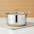 Vinod Doniv Majestic Stainless Steel Sandwich Bottom Sauce Pot With Lid 22 cm 4.5 ltr Induction Friendly