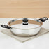 Vinod DONIV Stainless Steel Sorrento Sandwich Bottom Kadai with Steel Lid 24 cm Capacity 3.5 Liter Induction Friendly