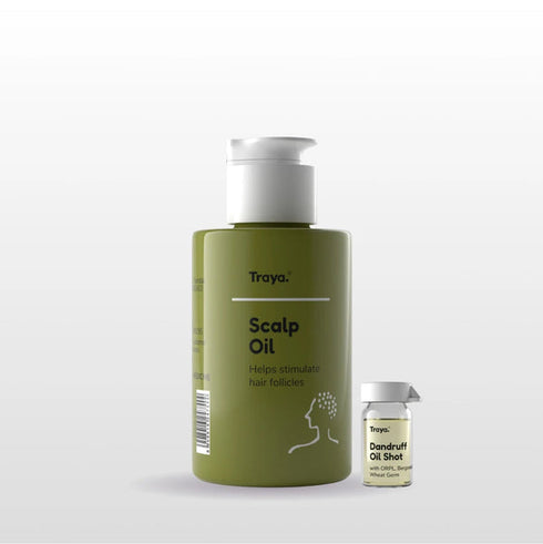 Traya Scalp Oil with Dandruff Therapy Booster Shots