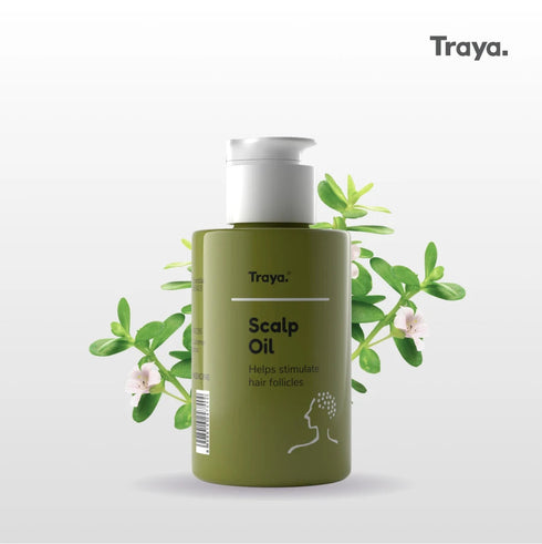 Traya Scalp Oil with Essential Oils for Hair Growth with Bhringraj 80ml