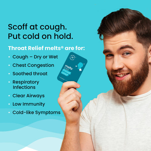 Wellbeing Nutrition Melts instant Throat Relief Oral Strips