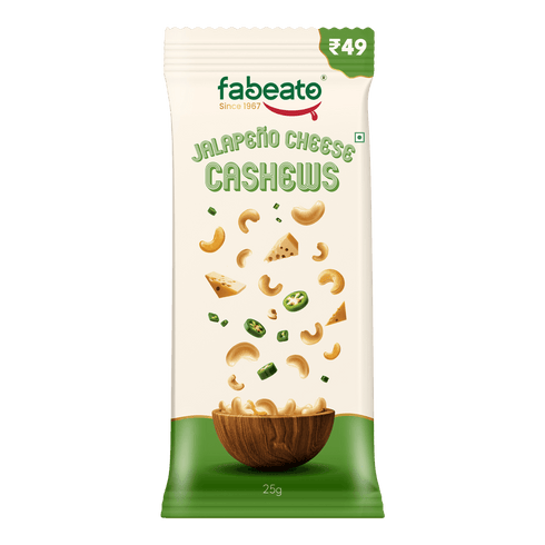 Fabeato Munch on the Go Snack Premium Jalapeno Cheese Cashews