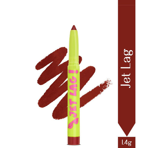 LoveChild Jet Lag| Passport to Plump Lip Volumizing Matte Crayon Crimson