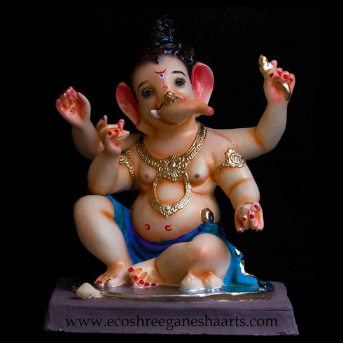 Eco friendly Ladoo Bal Ganesh