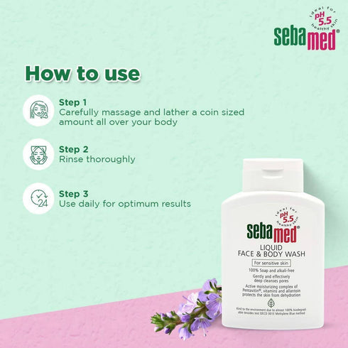 Sebamed Liquid Face And Body Wash