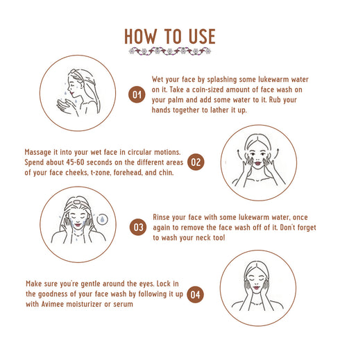 Avimee Herbal Prusha Panchamrita Face Wash