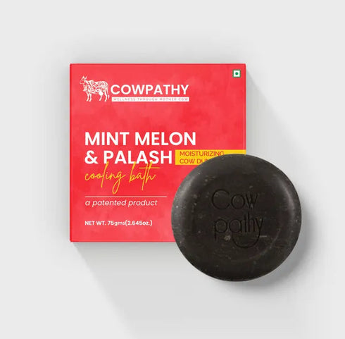 Cowpathy Mint-Melon | Palash Cow Dung Bath Soap