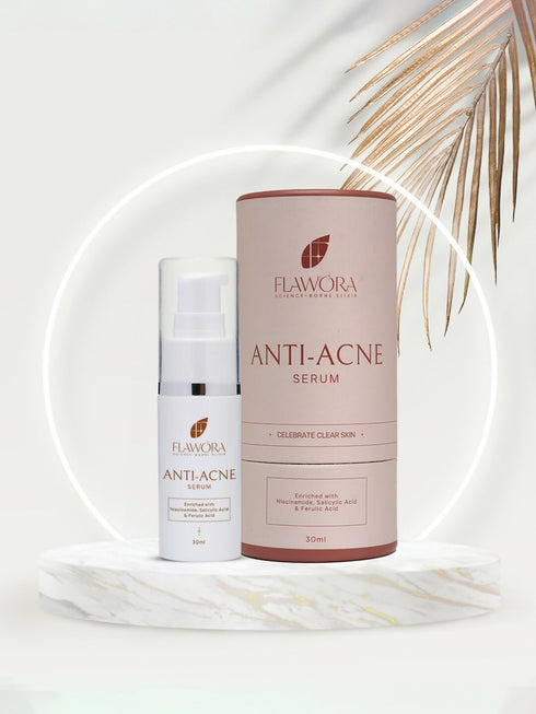 Flawora Anti-Grey Hair Serum|Anti Acne Serum and D-Tan Lotion Combo